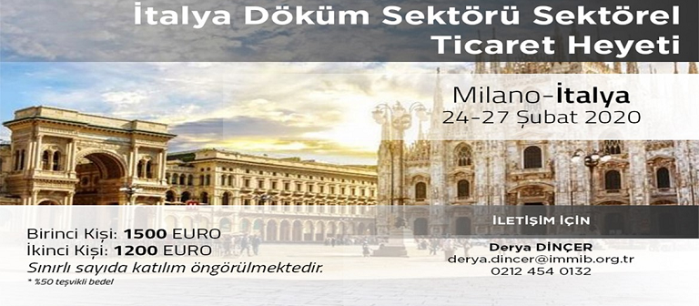 İMMİB İtalya Döküm Sektörü Sektörel Ticaret Heyeti